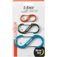 Niteize S-Biner Dual Carabiner Stainless / Aluminum #1,#2,#3,#4,#5 - carry things freely - Backpackers Gallery