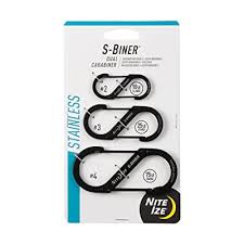 Niteize S-Biner Dual Carabiner Stainless / Aluminum #1,#2,#3,#4,#5 - carry things freely - Backpackers Gallery
