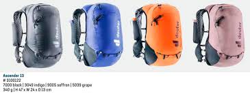 Deuter Ascender 13 - Lightweight Bag For Trek, Trail  Running