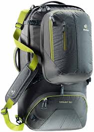 Deuter Transit 50 Anthracite-Moss - Backpackers Gallery backpacks bag